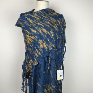 NWT LULAROE MIMI BLUE AND GOLD